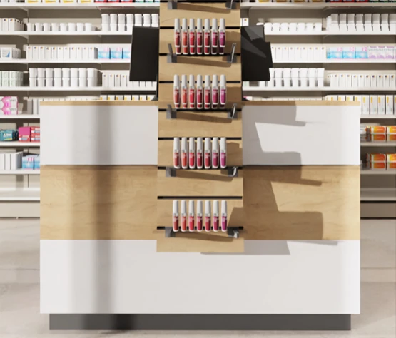Comptoir d officine ergonomique et evolutif gamme EVO